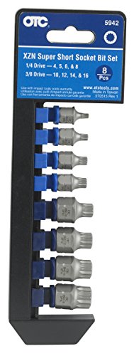 OTC 5942 8-Piece XZN Super Short Socket Bit Set