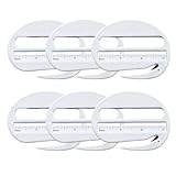 Envelope Opener, Letter Opener Envelope Slitter, Mail Opener Tool Package Opener Cutter, with Pointed End & Magnifying Glass & Scale (6PCS)