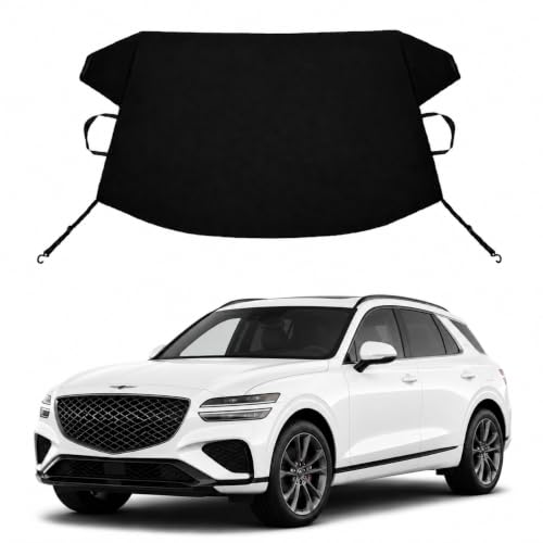 Image of GV70 Custom Windshield Cover for Ice and Snow Genesis GV70 Heavy Duty 600D Oxford Fabric Windshield Protector Fit Waterproof Frost Snow Cover Winter Car Accessories