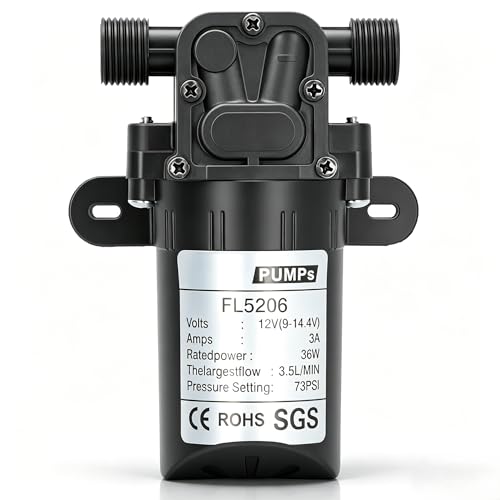 Bomba de diafragma 12V ideal para el riego eficiente y caravanas 2