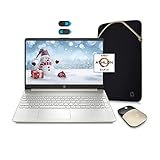 2021 HP 15.6' HD Laptop Computer, AMD Athlon Silver N3050U, 4GB RAM, 128GB SSD, HDMI, USB-C, Webcam,...