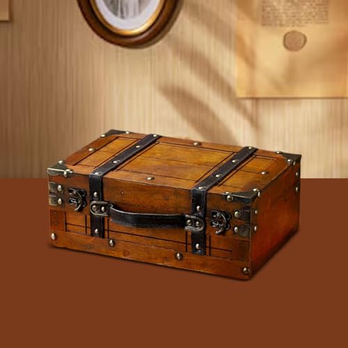 Maleta decorativa de madera para guardar joyas y eliminar el desorden 8