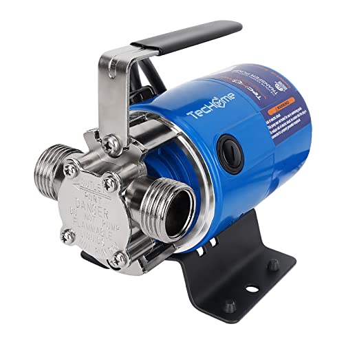 TecHome Water Pump Water Transfer Pump, 115V 1/10HP 330GPH Water Hose Pump, with Suction Hose Kit. by TecHome - Used condition - US$45.35