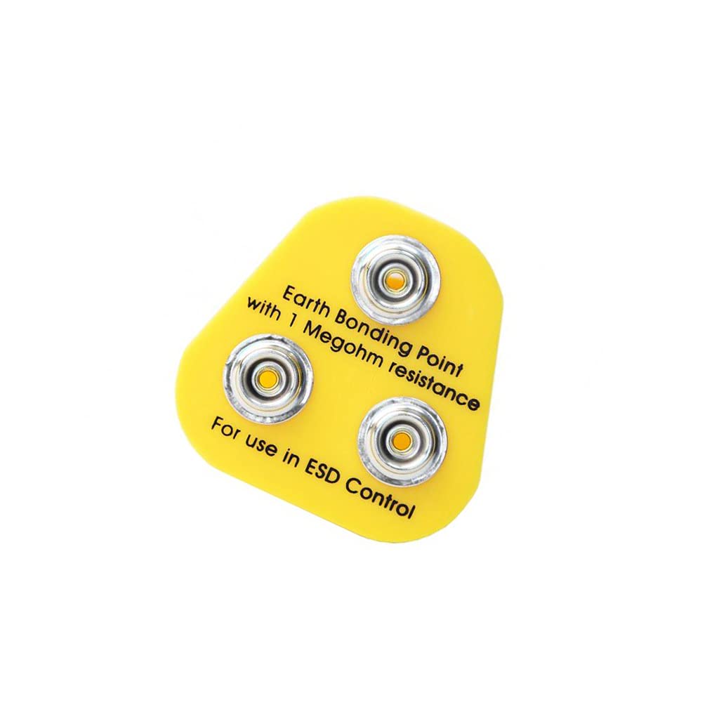 Prise de terre ESD 1MΩ connecteur antistatique fiche EU 070-0017F pour tapis