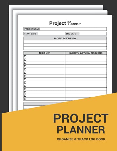 Project Planner: Project Management Journal With Checklist, Work Notebook, Project Journal, organize notes to-do lists With project Planning Blank Book (Best Gift For Men, Women)
