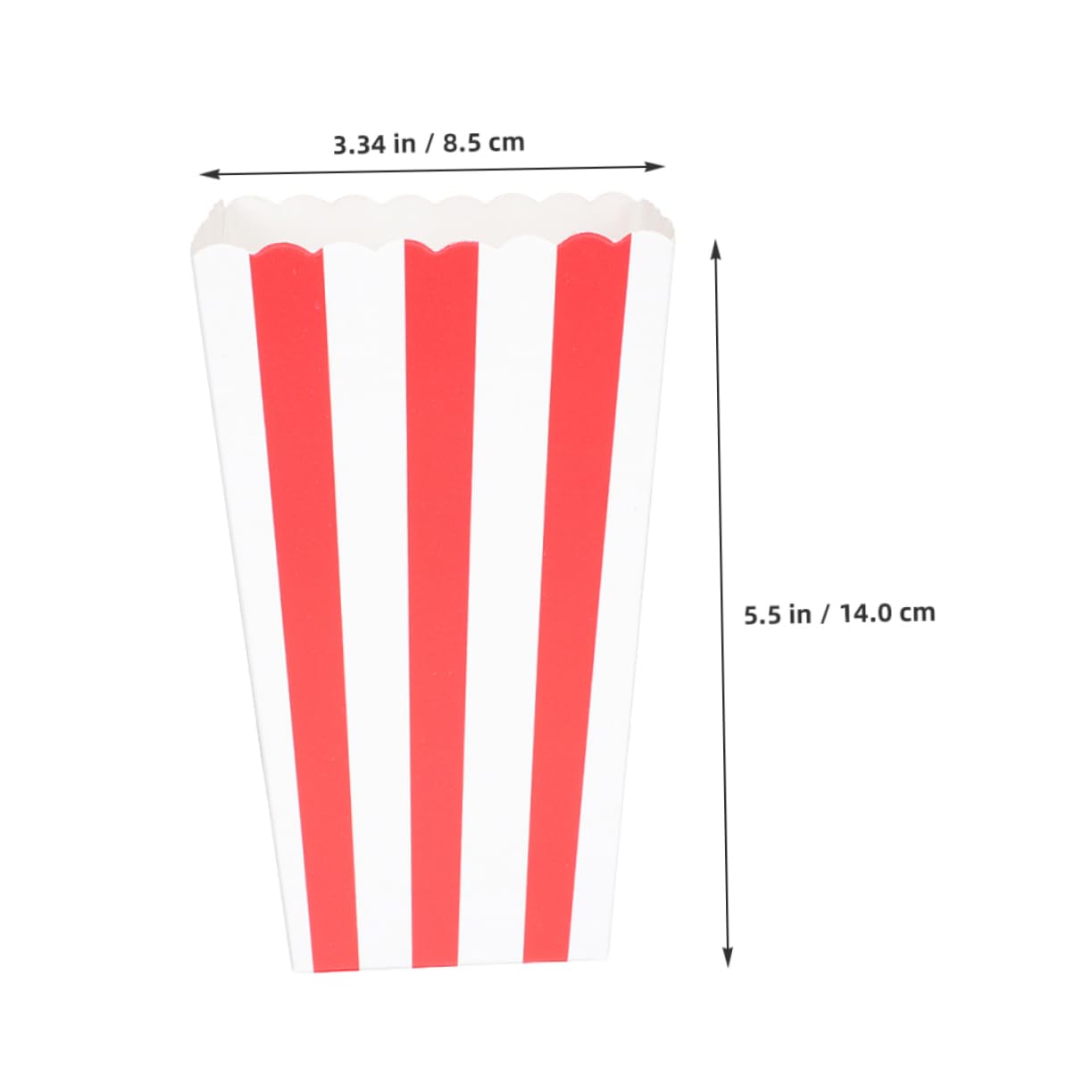 Cubo de Palomitas de Maíz de Papel 50 Piezas para Fiestas | Vasos Desechables, Uso Versátil para Snacks y Algodón de Azúcar, Diseño Atractivo para Eventos Temáticos