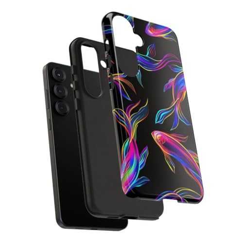 Coque Samsung S25 Plus poisson coloré fluo : protège des chocs