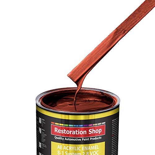Restoration Shop - Firethorn Red Pearl Acrylic Enamel Auto Paint - Complete Quart Paint Kit - Professional Single Stage High Gloss Automotive, Car, Truck, Equipment Coating, 8:1 Mix Ratio, 2.8 VOC - Thumbnail 4
