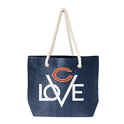 Littlearth NFL Chicago Bears Love Rope Tote Team Color 19 x 6 x 14