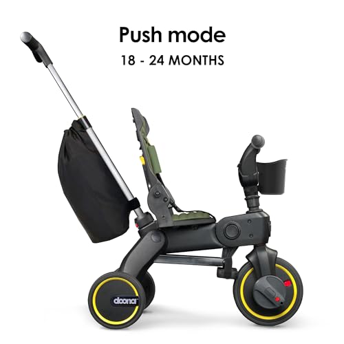 image for Doona Liki Trike S3, Desert Green - 5-in-1 Compact, Foldable Tricycle 