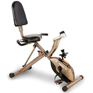 Exerpeutic Gold 525XLR Opvouwbare lig-hometrainer, Recumbent Bike met maximaal gebruikersgewicht 181 kg