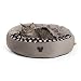 Disney Mickey Mouse Cozy Cuddler in Mickey Bobble, Grey, Small, 22"x22" (Dog Bed/Cat Bed)