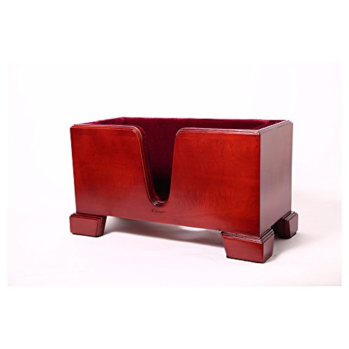 Paititi Premium Cello Burgundy Solid Wood Stand Velvet Plush Cushions 4/4 Full Size #TOP2