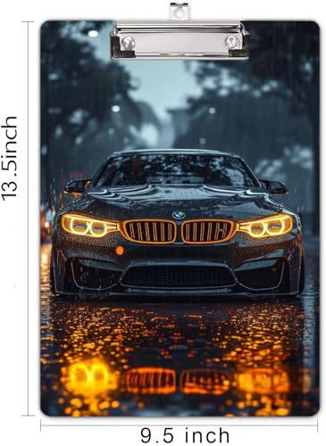 Image of NKSPRINTING Car Clip Board for Students, Teacher, Kids, Clipboards, Custom Pattern, School Supplies, Crack Marble Clipboard, Wooden Clipboards for Cute Design for Size 13.5 inch x 9.5 inch (610)