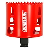 Diablo Bi-Metal Hole Saw with Variable Tooth Design for Faster Cuts - Fits with Snap-Lock Plus Mandrel System - 3' Diameter, 2-3/8' Length - DHS3000