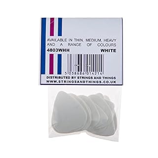 Picato Lot de 12 médiators épais Blanc - Les Beatles, Paul McCartney, John Lennon, RIngo Starr, George Harrison Picato Lot de 12 médiators épais Blanc – Image 3