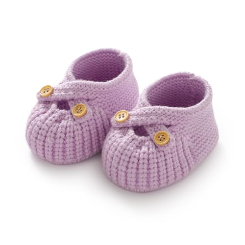 Baby Booties Newborn Babe First Walkers Non-Slip Stay On Boots Crib Shoes Sock Warm Knit Booties