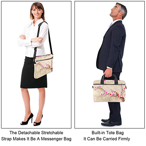 Sac à bandoulière pour ordinateur portable protégeant des chocs flore