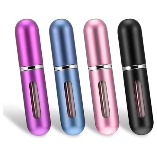 Ideal Swan 4Pcs Perfume Bottles, Refillable Perfume Atomizer Mini Perfume Bottles Travel Fragrance Empty Spray Bottle