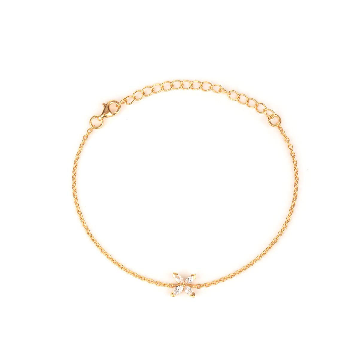 Shaya By Caratlane Leaf A Mark Bracelet In Gold Plated 925 Silver For Women (B0B4P1RFSQ) Amazon Price History, Amazon Price Tracker