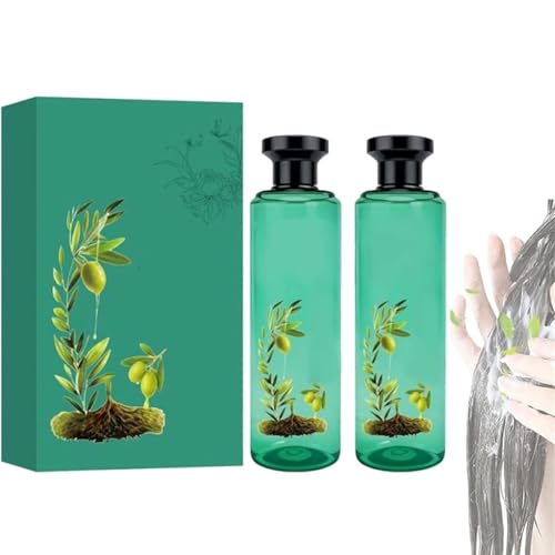 Tinte capilar de larga duración con aceites esenciales botánicos, coloración vegetal para cubrir canas, kit de coloración suave, color acondicionador para todo tipo de cabello (Negro natural)