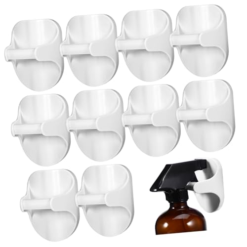 MOTHNUR 10個 壁掛けスプレーボトルホルダー 強力粘着で傷けず取り付け簡単 素材 耐荷重設計 じょうろやボトル収納に