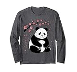 Photo Gallery panda giapponese sakura fiori di ciliegio sumi-e art maglia a manica Photo Gallery panda giapponese sakura fiori di ciliegio sumi-e art maglia a manica