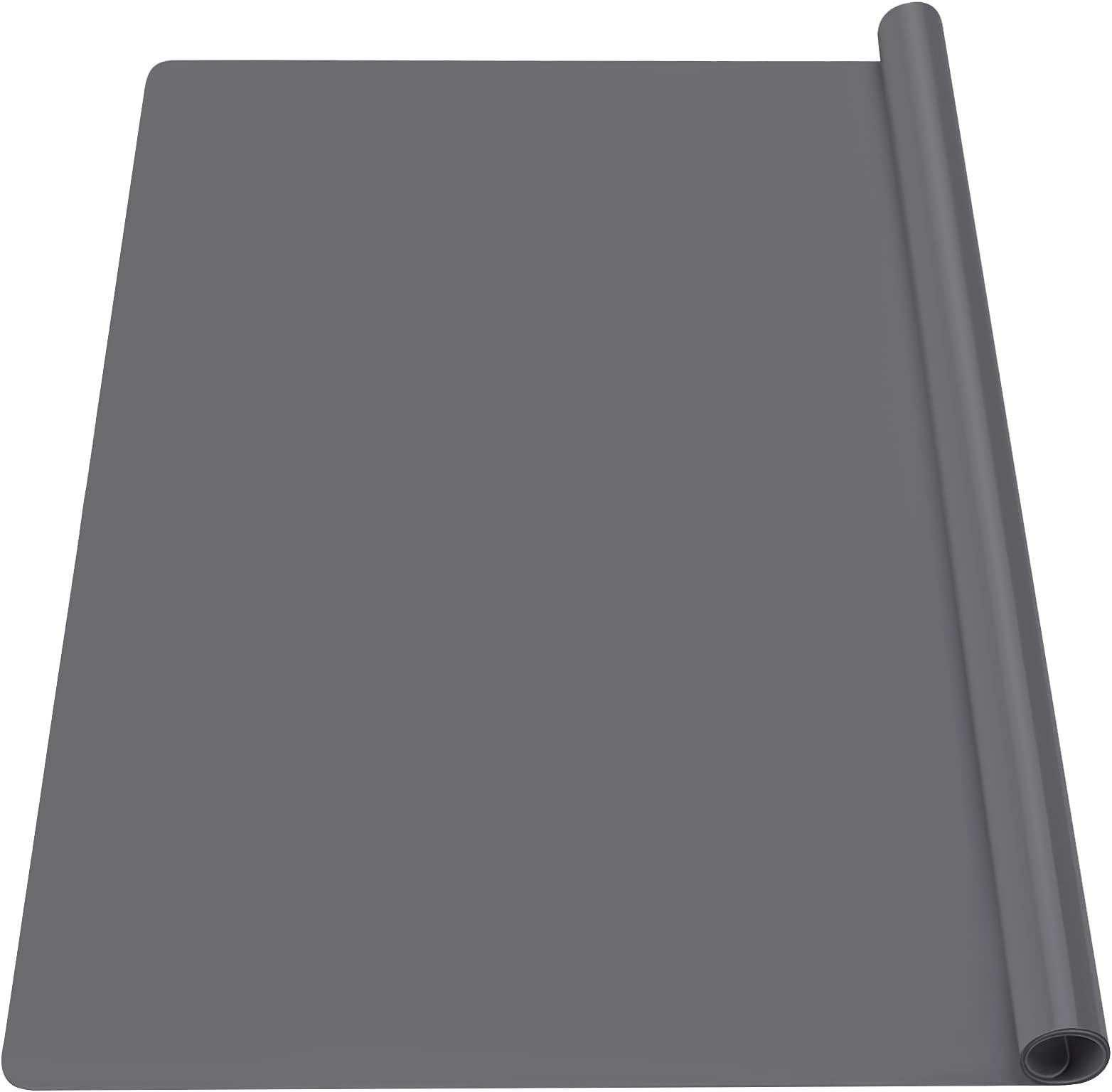 Gartful Silicone Mat Dark Gray 27.6" X 19.7", Craft Sheet Large, Pad Desk Work Mat, Countertop Protector, Table Placemat, Resin Casting Molds Nonstick Nonskid