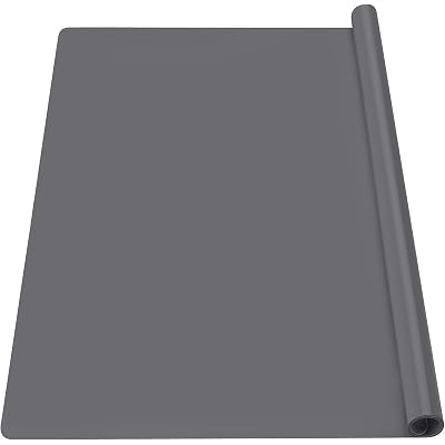 Gartful Silicone Craft Sheet Dark Gray 27.6" x 19.7" - Large Nonstick Nonskid Desk Work Mat & Countertop Protector