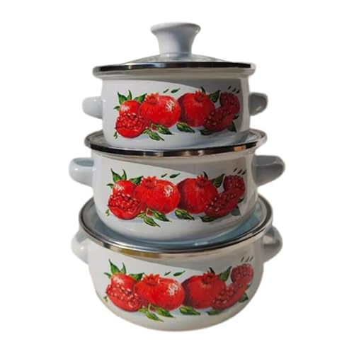【Comodo design sul coperchio】: ogni pentola di zuppa è dotata di coperchio ed è progettata con una capacità moderata che lo rende pratico per servire direttamente al tavolo da pranzo
