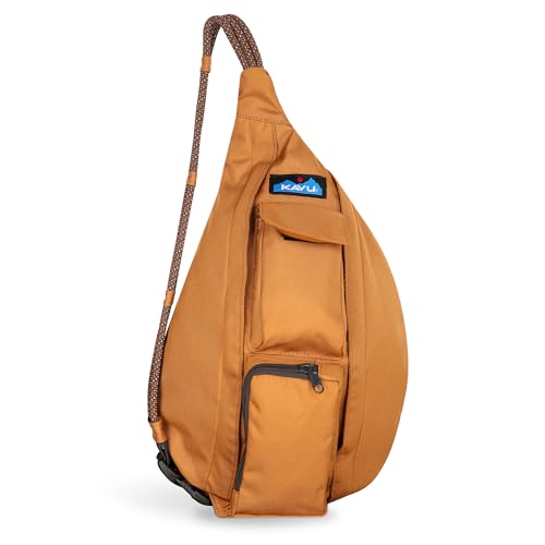 KAVU Mini Rope Sling Pack with Adjustable Rope Shoulder Strap, Dune