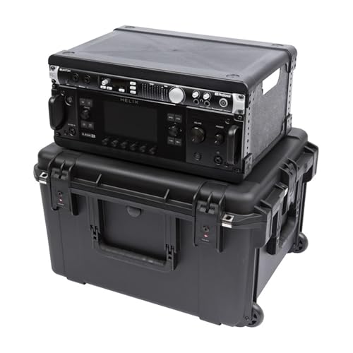 SKB 4U iSeries 13' Injection Molded Fly Rack with Built-in Wheels, Push Button Release Pull Handle...