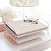 Monte Rose Gold Stackable Paper Tray - Set of 2 - Metal Wire -Letter Size