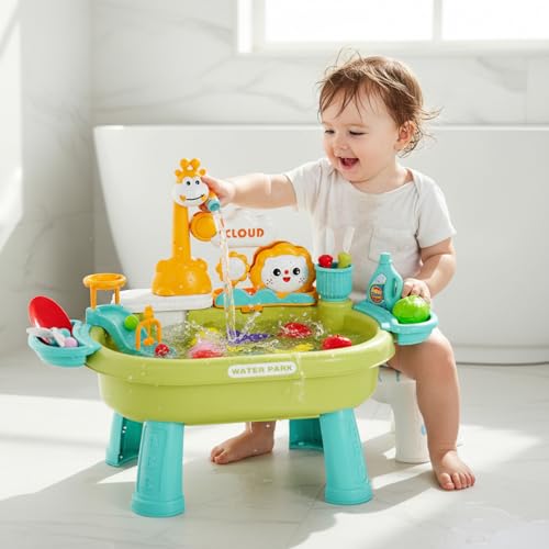 Table à eau de sable verte : fini l'ennui avec cette table de jeu extérieure - 2