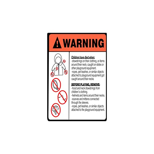 Jensen Swing Products Label SP S 3.75 x 3.75 in. Spanish Strangulation Warning Label
