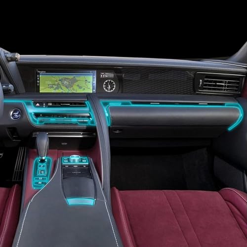 Écran GPS protégé sur la route en Lexus LC 500 avec film TPU