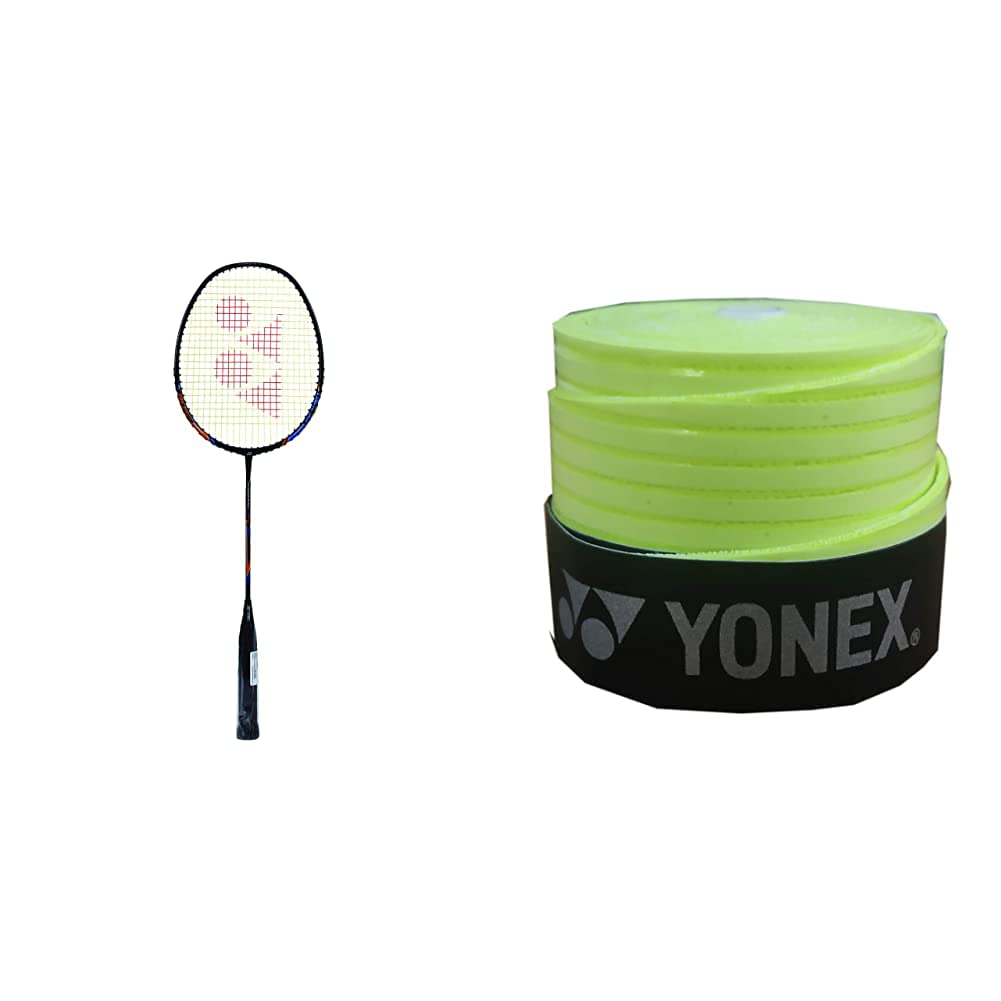 Yonex Nanoray Light 18i Graphite Badminton Racquet with free Full Cover (77 grams, 30 lbs Tension)+Yonex ET 903 E Super Rubber Badminton Grip (Yellow)-image-7