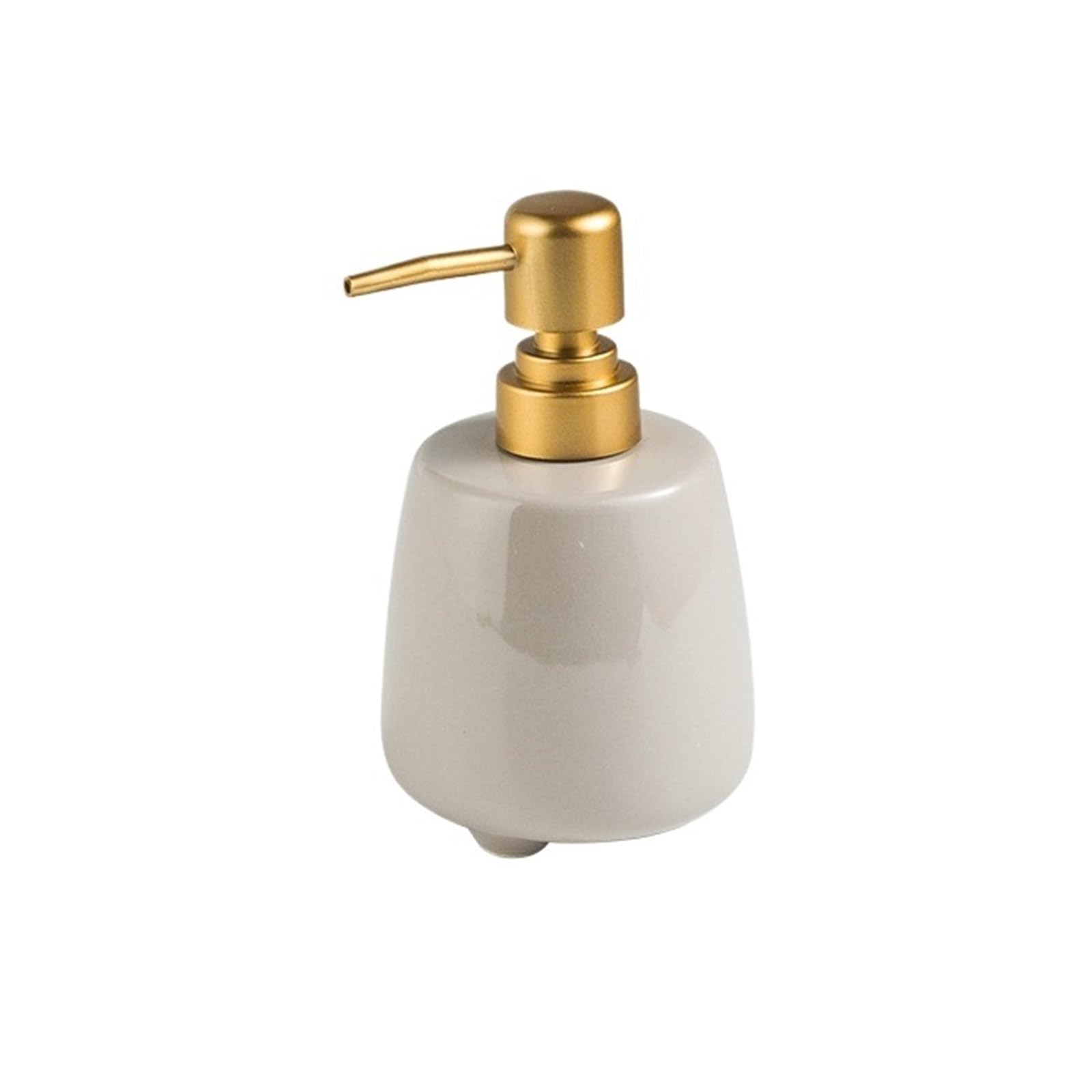 Cyairong-22 Gris Soap Dispenser 320Ml Ceramic Refillable Liquid Soap Dispenser With Pump For Bathroom, Countertop(Gris)