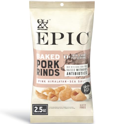 EPIC Provisions Pink Himalayan Sea Salt Baked Pork Rinds, 2.5 oz - image 1