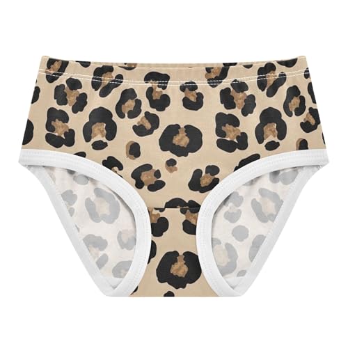 Animals Toddler Girls Underwear 2t Cotton Little Girl Panties Black Brown Leopard Spots Beige Briefs Underpants