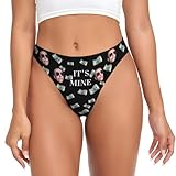 Nirusetty Custom Woman Thong,Personalized Briefs Add Your Photo Face Text Underpants for Wife Girlfriend Her lovers Panties Gifts