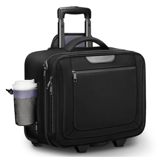 Versatile Rolling Laptop Bag for Men and Women