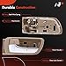 A-Premium Front or Rear Left Driver Side Interior Door Handle Compatible with Toyota Camry 2002 2003 2004 2005 2006, Beige Housing with Chrome Lever, Replace# 69206-YC030-05