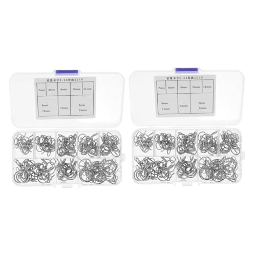 minkissy 2pcs Manganese Steel Spring Hose Clamps Wire Loop Tube Clips for Fuel Line Injection Hose Fastener Pipe Clamp Industrial Plumbing