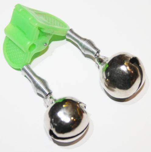 Double grelot clip argent avec adaptateur pour ne plus rater de touche