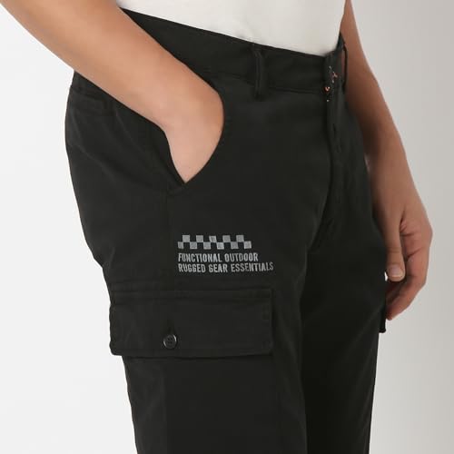 Image of Spykar Men's Regular Cargo Pants