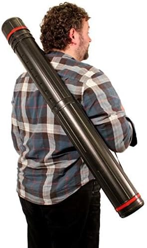 Miniatura 3 de VViViD Tubo telescópico negro de dibujo y cartera (25-41")
