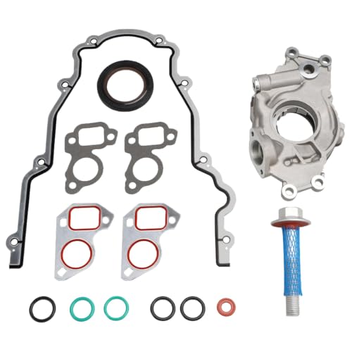 Image of FUSCH High Volume Oil Pump kit with Gaskets & Balancer Bolt Compatible with Chevy Silverado Suburban Tahoe Trailblazer GMC Sierra Yukon XL Cadillac Escalade Rainier,Replace#: 12557840