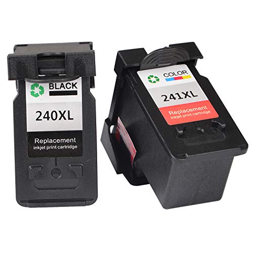 VineonTec Riconosciuta per Canon PG-240XL 240XL CL-241XL 241XL Cartucce compatibili per stampanti Pixma MG3620 TS5120 MX472 MX452 MG3522 MG2120 MG3520 MG3220.