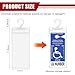Yourkar Handicap Placard Holder, Ultra Transparent Disabled Parking Permit Placard Protective Holder, Handicapped Placard Cover with Plastic Large Hanger, Car Accessories (1 PCS)